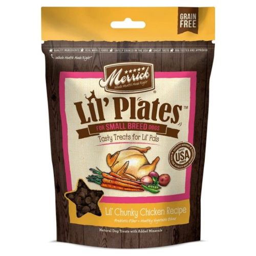 Merrick Lil' Plates Small Breed Treats Chunky Chicken Recipe Merrick Lil' Plates Small Breed Treats Chunky Chicken Recipe
