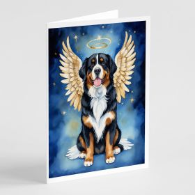 Bernese Mountain Dog My Angel Greeting Cards Pack of 8 Blank Cards with Envelopes Whimsical A7 Size 5x7 Blank Note Cards