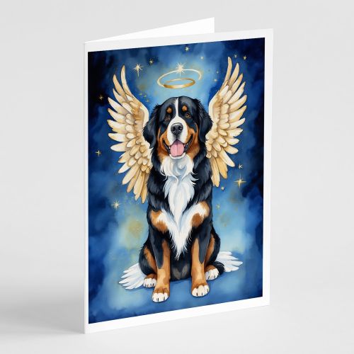 Bernese Mountain Dog My Angel Greeting Cards Pack of 8 Blank Cards with Envelopes Whimsical A7 Size 5x7 Blank Note Cards
